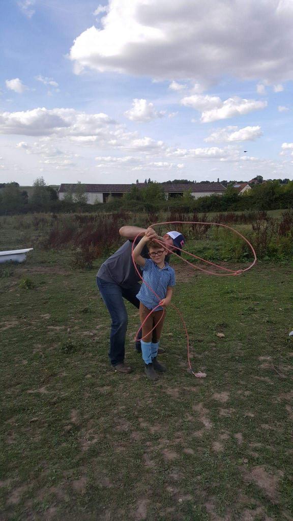 Entrainement roping à pied